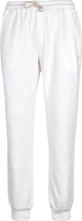 Eleventy Pantalone - Heren - Sweatpants - Wit - S - Katoen - Broeken