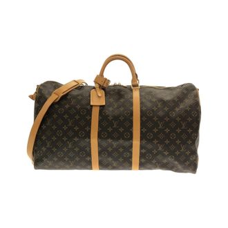 Louis Vuitton Brown Coated Canvas Boston Bag (Pre-Owned)