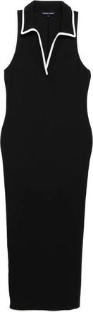 Veronica Beard Abito modello polo Darien - Nero