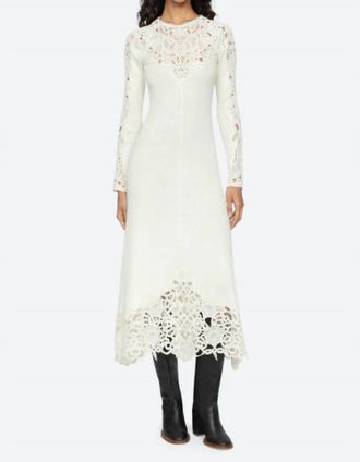 Sea New York Adelina Long Sleeve Dress In Cream