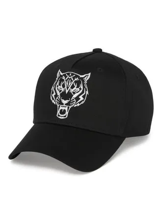 Plein Sport Baseball Cap Tiger Unisex in Black at Nordstrom, Size 00