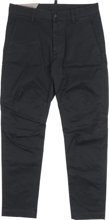 Dsquared2 Chino Broek - Heren - Chinos - Zwart - L - Katoen - Broeken