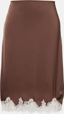 Faithfull The Brand Marisol lace-trimmed midi skirt