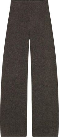 Cortana Jo- grijze broek- - Dames - Wijde Broeken - Grijs - S - Katoen - Broeken