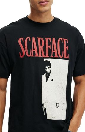 Cotton On Mens Box Fit License T-Shirt in Black Scarface-Poster at Nordstrom, Size Xx-Large