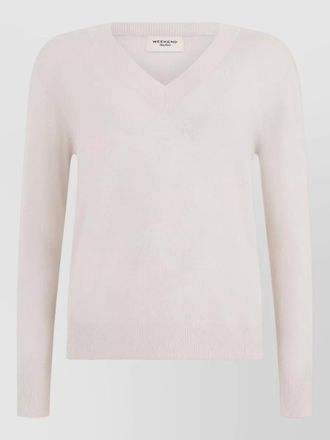 Max Mara wool silk cashmere v-neck sweater