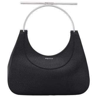 Alexander McQueen Black/Silver Ladies T-bar Bag
