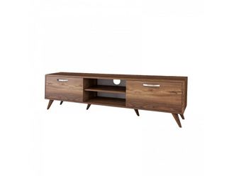 Calicosy Mueble TV con 2 puertas decor efecto nogal L180 cm