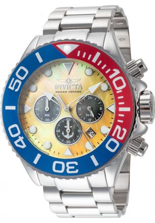Invicta IN-48596 Mens Ocean Voyage Watch - Silver - One Size