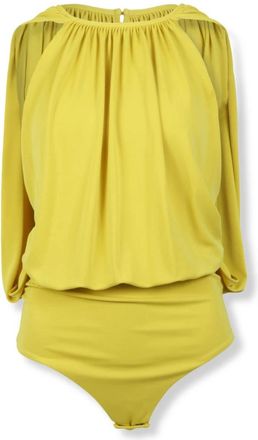 Des_Phemmes DES Phemmes, Dames, Tops, Geel, Maat: XS