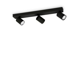 Netlighting Rudy Indoor 3 Lights Ceiling Spotlight Lamp Black GU10