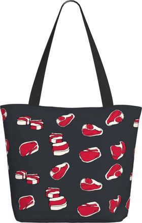 AOOEDM Beef Steaks Meat Cuts Ladies Shopping Bag 13x11x7in.The Perfect ValentineS Day Gift.It Is The Best ValentineS Day Gift For Mom, Daughter, Wife,Etc