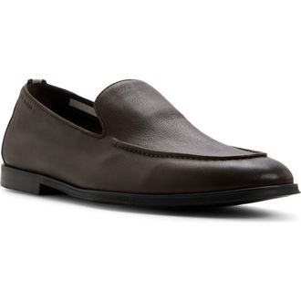 Ted Baker Croxley Loafer in Cafe Grainy Leather at Nordstrom, Size 10.5