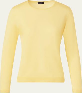 Akris Cashmere-Silk Crewneck Sweater