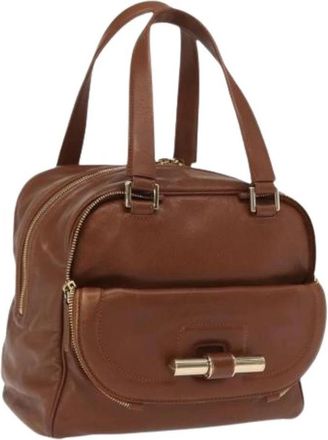 Jimmy Choo London Pre-owned Handtas - Dames - Vintage Handtas - Bruin - ONE Size - Leer - Vintage