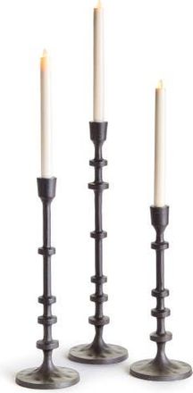 Napa Home & Garden Abacus Taper Holders Set of 3 in Gray at Nordstrom