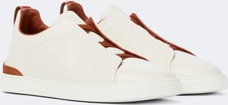Ermenegildo Zegna Triple Stitch leather sneakers