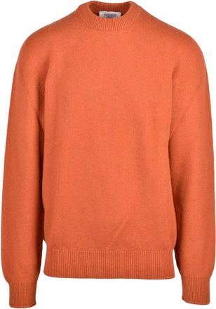 Laneus Truien & Vesten, Heren, Oranje, M, Wol, Pullover Girocoll 0