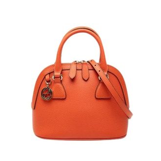 Gucci Pre-owned Handbags, female, Orange, Size: ONE SIZE Pre-owned Satchel