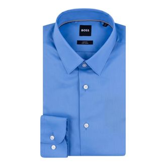HUGO BOSS Formal Shirts, male, Blue, 4XL, Stylish Shirt for Men