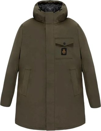 RefrigiWear Long Speed Jacket - Heren - Parka Jassen - Groen - L - Polyester - Jassen