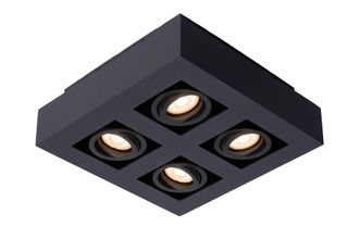 Lucide XIRAX Dimmable Stylish Rotatable Indoor Ceiling Spotlight GU10 in Black