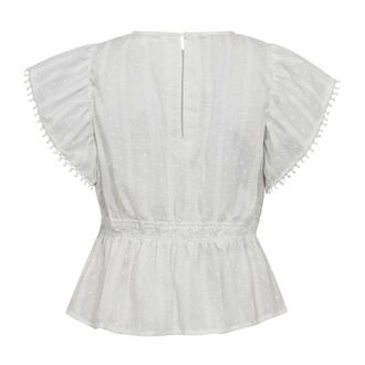 Co'Couture Frill Top in White - female - CoCouture - Blouses - White - XS - Blouses & Shirts