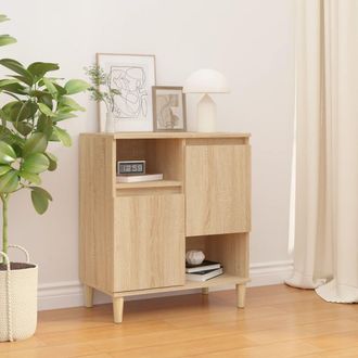 vidaXL Vidaxl - Aparador De Madera Contrachapada Roble Sonoma 60x35x70 Cm