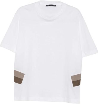 low brand T-shirt - Heren - T-shirts - Wit - L - Tops