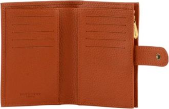 Pourchet Accessoires, Dames, Oranje, ONE Size, Leer, Granite Wallet
