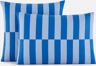 La Redoute Interieurs Kussensloop 50% gerecycled katoen, Tabaka bleu