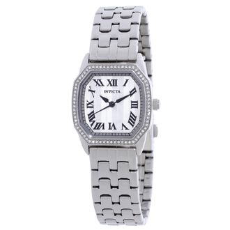 Invicta Wildflower Quartz Crystal Silver Dial Ladies Watch 48998