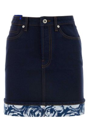 Burberry Dark Blue Denim Mini Skirt