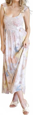 Lovestitch Sophia Ruffled Straps Dress In Multi