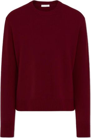 By Malene Birger Wollen Trui Livane - Dames - Ronde hals truien - Rood - L - Wol - Truien & Vesten