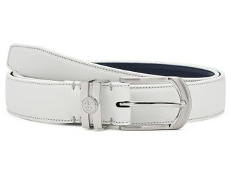 Izod Golf Stretch Perf Leather Belt Mens Belts White : SM (30-32)