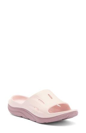 Hoka One One Ora Recovery Slide 3 Sandal in Cosmic Pearl /Quartzite at Nordstrom Rack, Size 16 Womens / 14 Mens