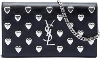 Saint Laurent Borsa a tracolla Pre-owned con borchie a cuore - - Pre-owned - Donna - Nero - ONE SIZE