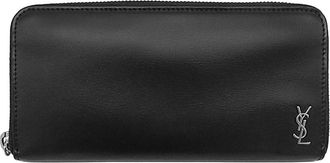 Saint Laurent Pre-owned Saint Laurent Leather Tiny Cassandre Zip Around Long Wallet Ladies TSTEBFTZ0YU2H61Y