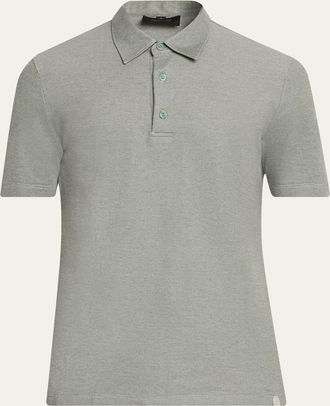 Brioni Mens Jersey Pique Polo Shirt
