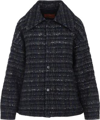 Missoni Black Blue Oversized Coat