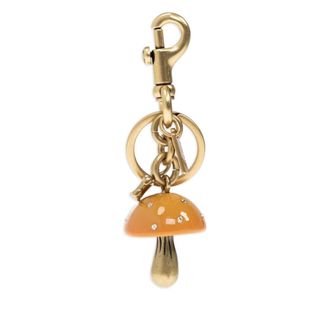 Coach Mushroom Bag Charm - female - Coach - Keychains - Yellow - ONE SIZE - Accessories