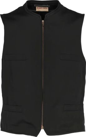 Romeo Gigli 1990s gilet met rits - Zwart