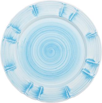 Arcucci Provence Spiral Plate, Turquoise