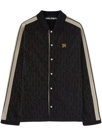 Palm Angels Trainingsshirt met draak monogram - Zwart