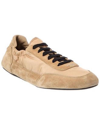 Prada Collapse Nylon & Suede Sneaker