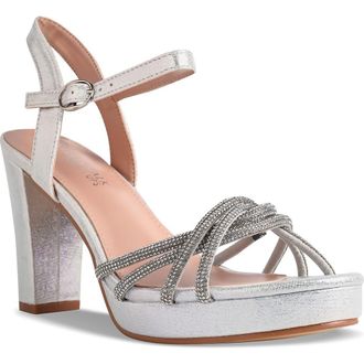 Touch Ups Tyler Platform Sandal in Silver at Nordstrom, Size 8.5
