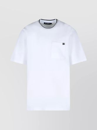 Dolce & Gabbana cotton piqu&eacute; t-shirt