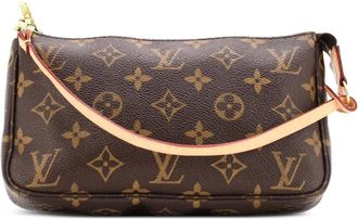 Louis Vuitton Pochette Accessoires NM canvas clutch met monogram - Bruin