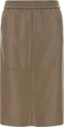 Nude Nude - Midi Rok Nude - Dames - Rokken - Beige - Maat: XS